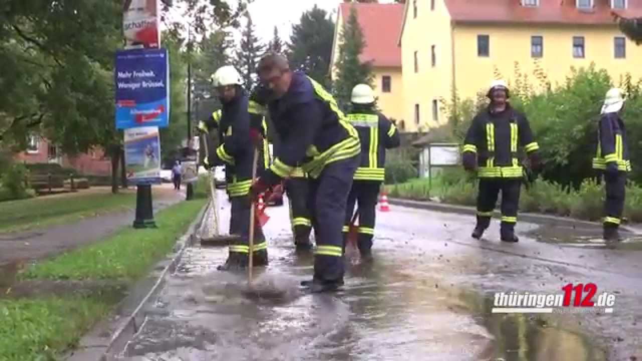 Heftige Unwetter überfluteten Blankenhain und deren Ortsteile