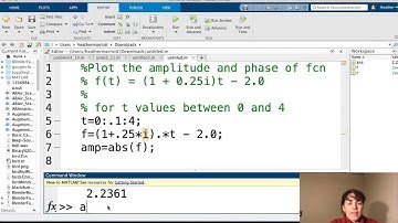 Complex Function   MATLAB