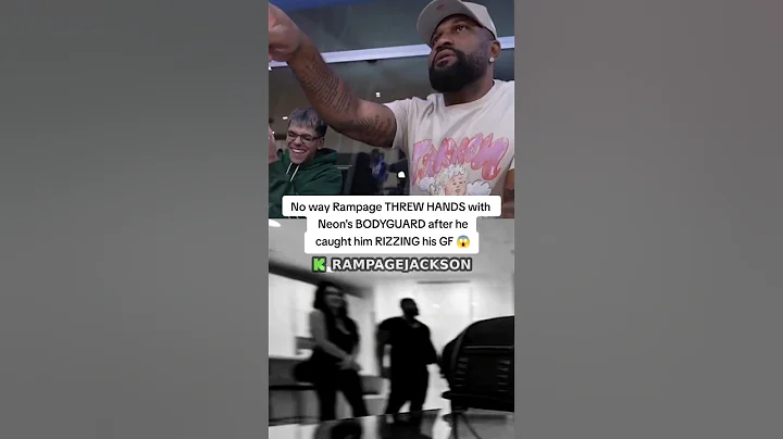 No way Rampage THREW HANDS on Neon's BODYGUARD after he caught him RIZZING his GF 😱 #rampagejackson