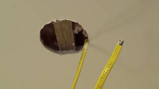 How to Install Ceiling Fan...Installing Pancake Electrical Junction Box