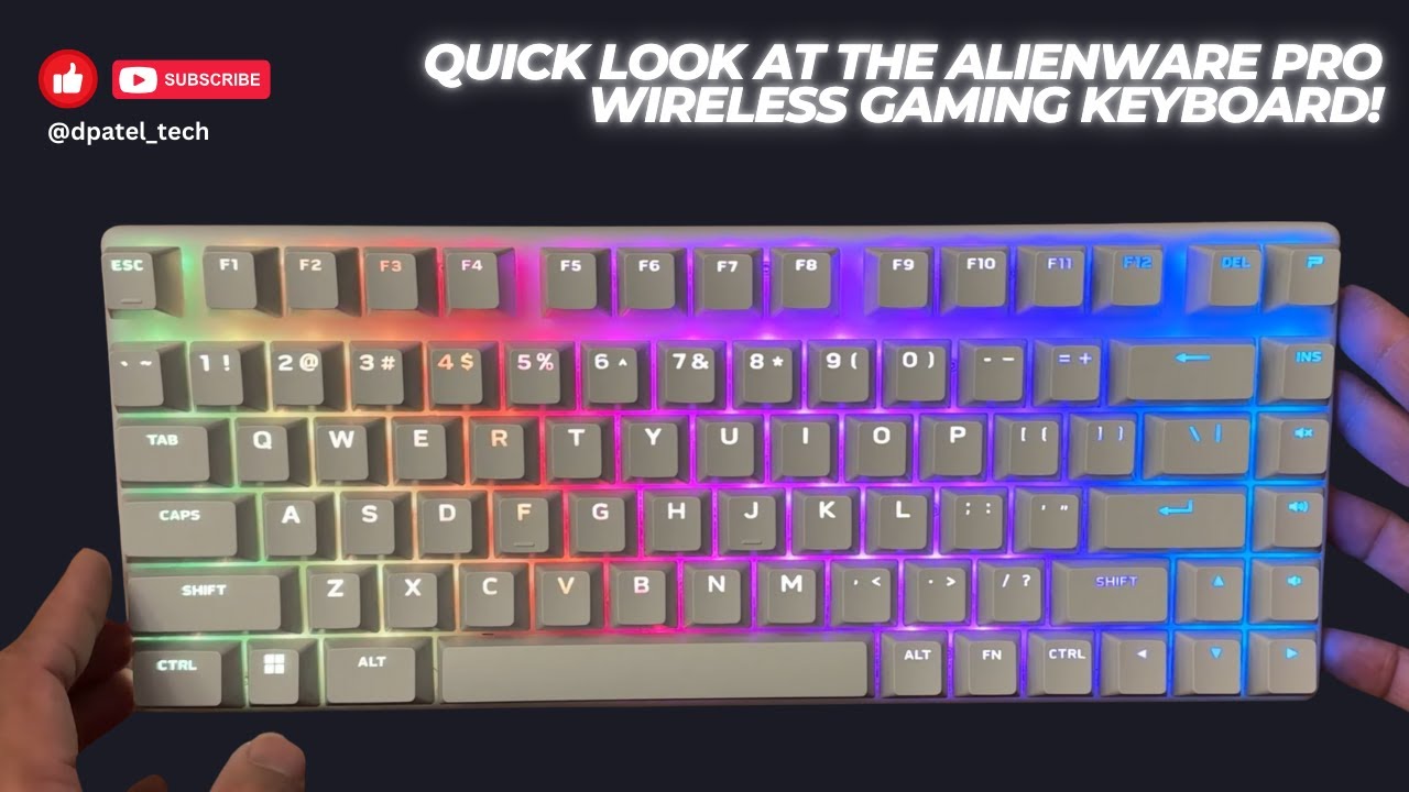Quick look at the Alienware Pro Wireless Gaming Keyboard! - YouTube