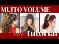 Penteados com muito volume  hairstyle  peinado