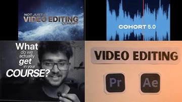 2nd assignment (fast paced). Cohort 5.0. Not just a video editing course. @TharunSpeaks