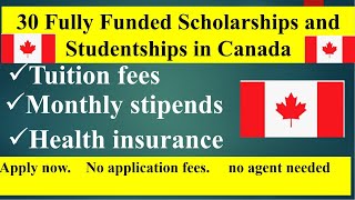 FULLY FUNDED SCHOLARSHIPS  IN CANADA FOR INTERNATIONAL STUDENTS 2024 | $120K + | BSc&Masters& PhD.