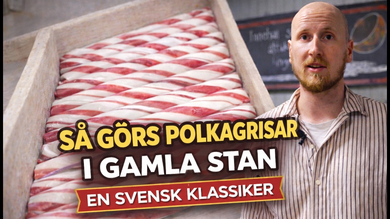 Polkagrisar tillverkning  i Gamla stan