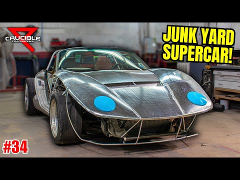 $500 Junkyard Supercar: Welding Aluminum Body Panels - ARCCAPTAIN (Project Jigsaw #34)