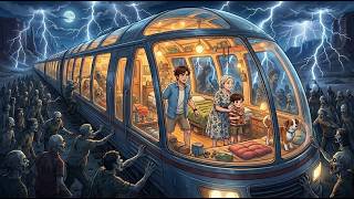 Surviving Inside In The Last Glass Train During a Zombie Apocalypse | Ghibli Survival Memory