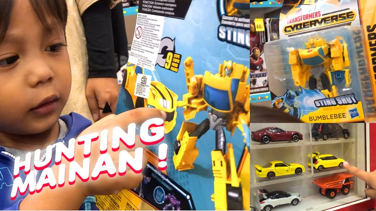 Hunting Mainan Renan dapat Mobil Robot Bumblebee  