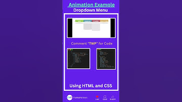 Create a Professional Animated Dropdown Menu | HTML and CSS #html #css