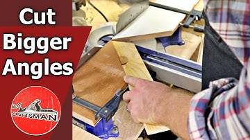 How to cut bigger angles on your miter saw