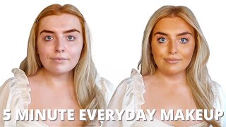 5 MINUTE EVERYDAY MAKEUP TRANSFORMATION | GET READY WITH ME