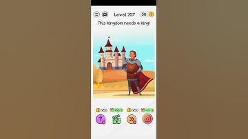Braindom level 207 This kingdom needs a king Walkthrough Solution