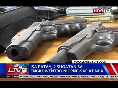 NTVL: Isa patay, 2 sugatan sa engkuwentro ng PNP-SAF at NPA