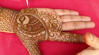 Simple And Easy Full Hand mehndi Design | Peacock Mehndi Design | Himanshi&#39;s Mehndi Art