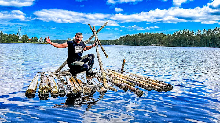 Benzin-Motor an defektes FLOß bauen und losfahren | Survival Mattin