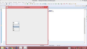 Java Swing(urdu/hindi)-22-  JComboBox-02- Already selected item in comboBox