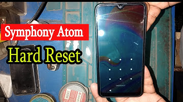 Forget Pattern Lock Symphony Atom || Forget Password Lock Symphony Atom || How To Hard Reset Atom