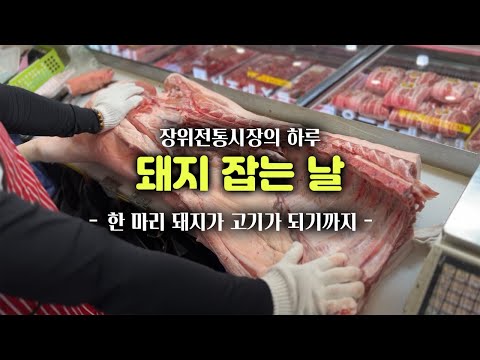 장위전통시장 돼지 잡는 날｜돼지고기 해체 전 과정｜전통시장의 하루