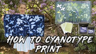 How to Cyanotype Print on Paper by Daisy Bow Craft