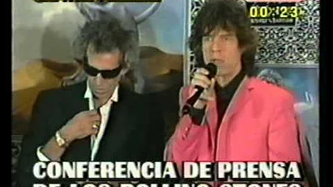 Rolling Stones conferencia de prensa 1998 argentina
