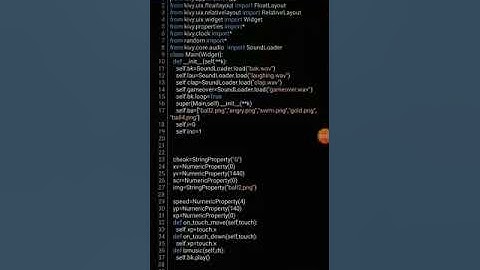 Simple Game by Python Kivy