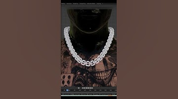 Making A Custom GTA 5 / FiveM Chain Set 🥶🔥😤 #Shorts #GTA5 #GTAV #GTARP #FiveM #blender