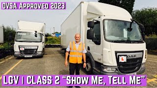 LGV | Class 2  SHOW ME, TELL ME Questions & Answers 2023