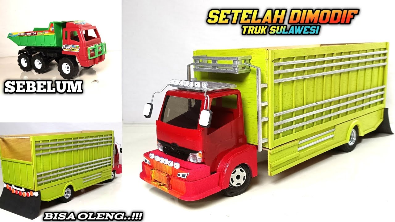 MODIF TRUK PLASTIK JADI TOYOTA DYNA || TRUK SULAWESI LONG SASIS  🚛