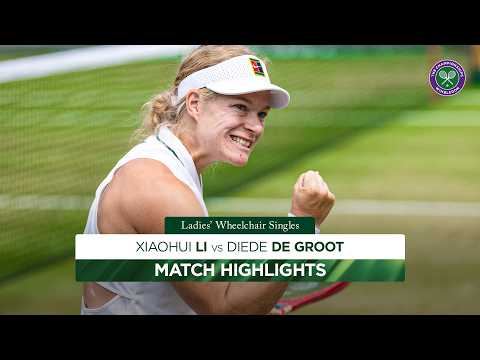 A dominant performance 👏 | Xiaohui Li vs Diede de Groot | Highlights | Wimbledon 2026