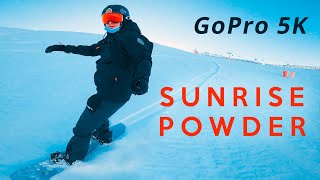 POWDER SNOWBOARDING in SPAIN | GoPro 10 HyperLapse &amp; Timewarp 5K | Sierra Nevada Ski Resort