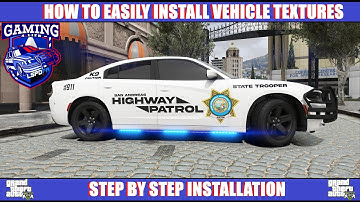How To Easily Install Vehicle Textures | #LSPDFR #GTAV