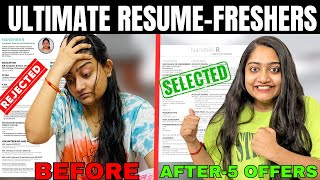 No skills Freshers RESUME🔥Make Incredible RESUME in 15Mins🔴Get Interview CALLS Instantly🤯