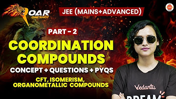 Coordination Compounds Part 2  | JEE 2025 | All Concepts And Questions | Nabamita Ma