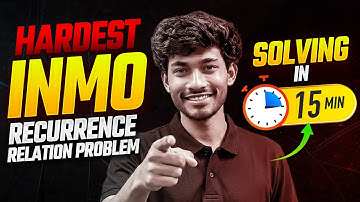 Solving Hardest INMO Recurrence relation Problem in 15 mins | Maths Olympiad | VOS 