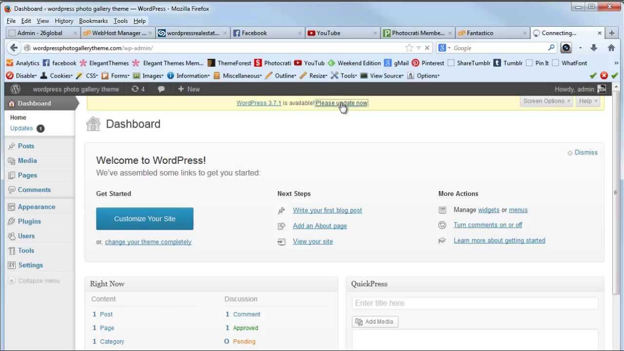 Install WordPress in CPanel using Fantastico DeLuxe YouTube
