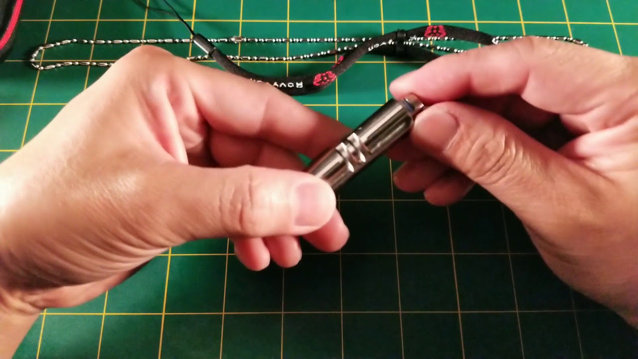 Rovyvon A4 Titanium with Green and Blue Tritium Vials - YouTube