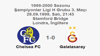 Chelsea FC 1-0 Galatasaray 28.09.1999 - 1999-2000 UEFA Champions League Group H Matchday 3