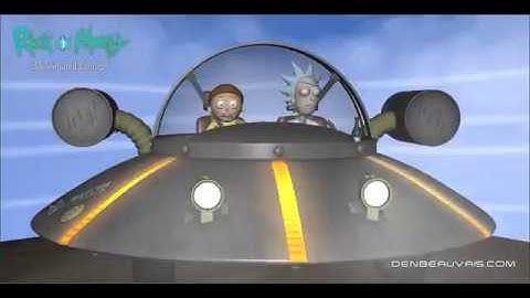 Rick and Morty 3D Concept