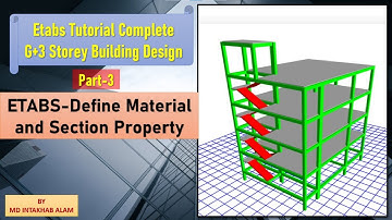 [Part-3] How to Define & Assign material Property into Etabs Model [Building Design By Etabs]