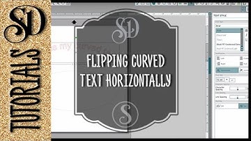 Flipping curved text horizontally for HTV projects