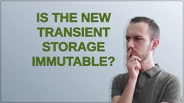 Ethereum: Is the new transient storage immutable?