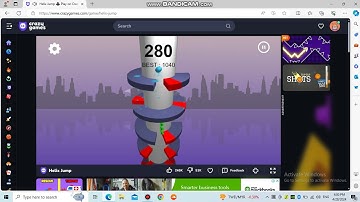 Playing Helix Jump Crazygames(28/4/2024)