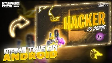 Bgmi Thumbnail Tutorial On Android | How To Make Bgmi/Pubg Thumbnail On Android || Tech4Gamers