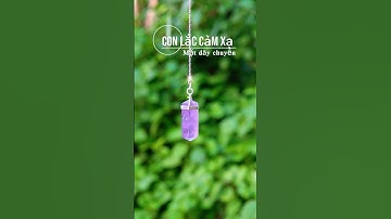 Con lắc cảm xạ mặt dây chuyền thạch anh tím #conlắccảmxạ