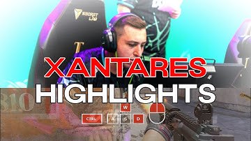 THE TERMINATOR 🤖 XANTARES CS2 HIGHLIGHTS (Keystrokes Visualized)