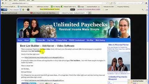 Wordpress Video - Ranking On 1st Page Of Google - GVO Blogger Builder - Mike Pilcher