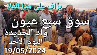 أثمنة الحولي والدجاج البلدي والخضر سوق سبع عيون اليوم الأحد 19/05/2024