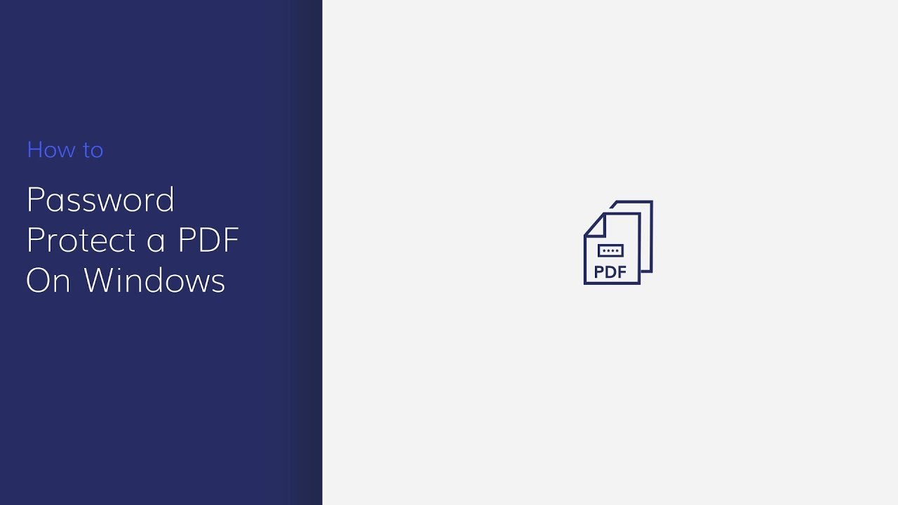 Password Protect a PDF File with PDFelement - YouTube
