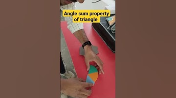 Angle sum property of 🔼 Triangle #education #viral #short #reet2022 #shorts #motivation #maths