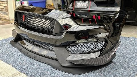 Update on my 350R bumper!! Painted and archetype canards installed!😈